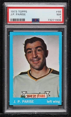 1973-74 Topps JP Parise #46 PSA 7 - Image 1 of 2