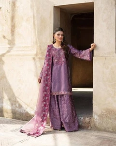 Pakistani Farsi Salwar Kameez Ready To Wear Dress Suits Wedding Party Bollywood - Picture 1 of 7