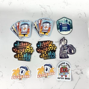 Dutch Bros Aufkleber Sammlung Lot 9 d4d Chasing Waves Erdbeere Halloween + - Bild 1 von 7