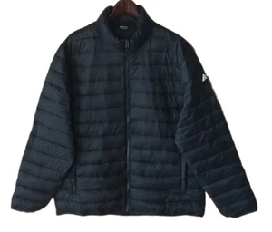 Ozark Trail Mens Large 42-44 Black Quilted Puffer Jacket Light Fill Fold Pocket - Picture 1 of 15