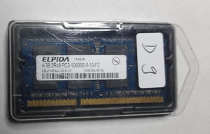 Elpida Notebook RAM 4GB 2Rx8 PC3-10600S So-Dimm DDR3 (D9) - Bild 1 von 2