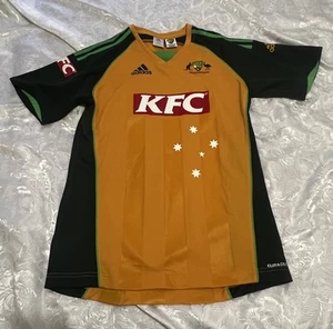 Cricket Australia Youth Boys 16 2010 ADIDAS KFC T20 ODI Shirt Vintage Twenty20 - Foto 1 di 16
