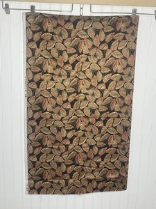 Hoffman Challenge 2001 2 Yards Fall Color Butterflies Shimmery Gold Accents - Picture 1 of 6