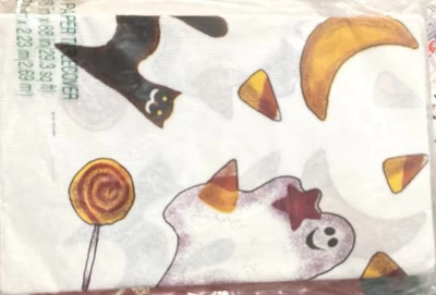 Mantel de papel vintage de Halloween en paquete original sin abrir 48 X 88 Foto 1 de 3