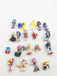 RARE Sonic The Hedgehog Lot Of 19 Figurines Mixed 22 Figures (3) Broke - Picture 1 of 6