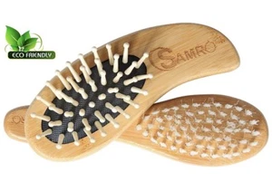 Baby Natural Wooden Hair Brush and Comb Set for Newborns & Toddlers - Picture 1 of 7