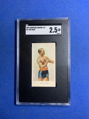 1910 American Caramel E75 Prize Fighters, Joe Gans, Boxing HOF, SGC 2,5 - Image 1 of 2