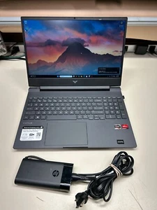 HP VICTUS GAMING LAPTOP 15" RYZEN 5 7535HS W/ RADEON 3.30GHZ 8GB 512GB W11 HOME - Picture 1 of 16