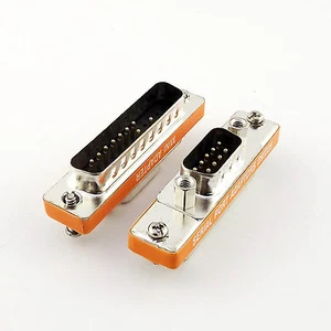 1x DB 25pin Male to DB 9pin Male Port Saver Serial RS-232 Gender Changer Adapter - Picture 1 of 6