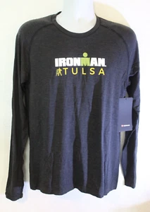 Lululemon Herren Medium Ironman Tulsa LS Metall Lüftung Tech T-Shirt beheizt schwarz - Bild 1 von 6