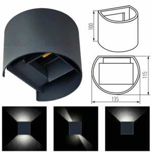 Kanlux REKA LED EL 7W O GR 28991 Facade IP54 Outdoor Wall Bedroom Sconce Light  - Picture 1 of 8