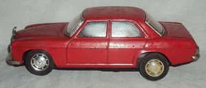 Vintage old Battery-Operated Tin Plate Toy Car Mercedes Taiyo Japan Table Toy - Picture 1 of 12