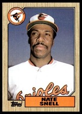 1987 Topps Baseball Card Nate Snell Baltimore Orioles #86
