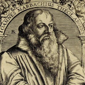 Théodore de Bry Portrait Johannes Marbach Strasbourg Luthériens Gravure XVIIe - Picture 1 of 4