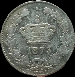 1873 50 Bani Silber. Rumänien - Bild 1 von 2