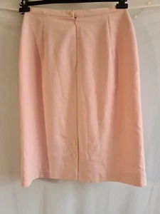 Size 14 Ladies Vintage Straight Pencil Skirt Pink - Picture 1 of 8