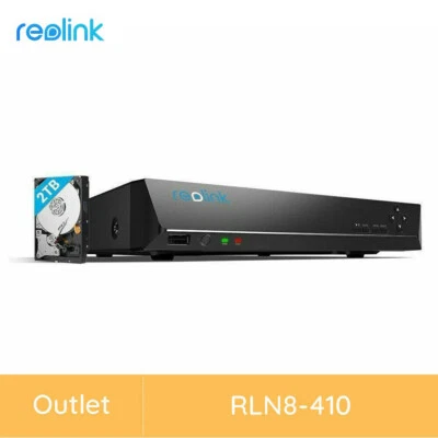 Reolink Sistema di sorveglianza CCTV NVR 8CH di con HDD da 2TB RLN8-410 - Image 1 of 4