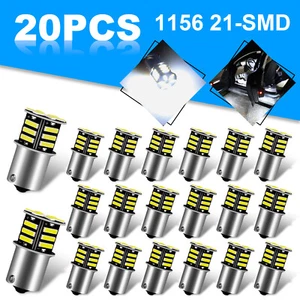 20x 1156 1141 1003 21-SMD LED RV Camper Trailer Interior Light Bulbs Super White - Picture 1 of 9