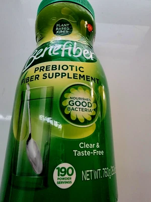 Suplemento de fibra prebiótica Benefiber, 190 porciones tamaño más grande, envío gratuito Foto 1 de 2