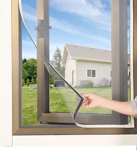DIY Magnetic Window Screen fly screen windows Adjustable Mesh Screen Protecto... - Picture 1 of 5