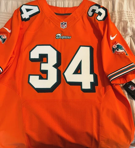 Ricky Williams Miami Dolphins Authentic Stitched Nike Jersey Cover