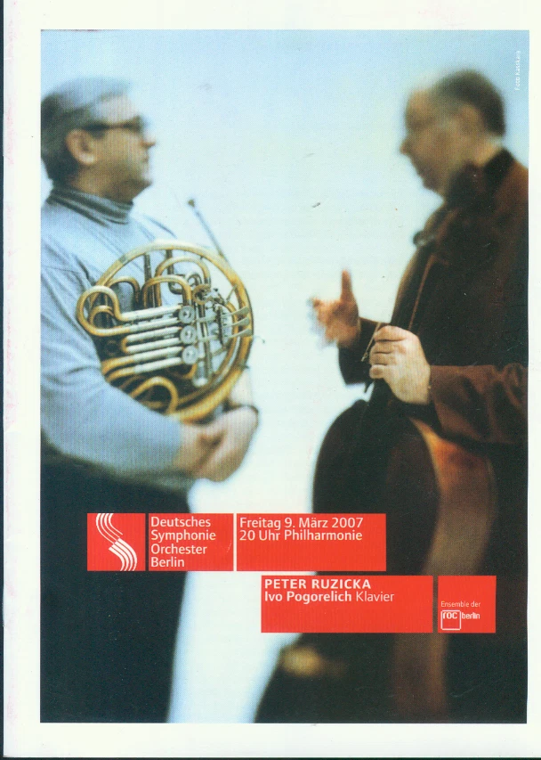 Programm Deutsches Symphonie Orchester Berlin 09.03.2007 Peter Ruzicka - Bild 1 von 1