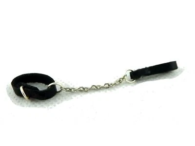 Casa Delle Bambole Nero Cane E Cavo Guinzaglio Fatto a Mano Miniatura Accessorio - Immagine 1 di 4