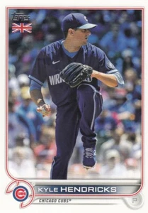 KYLE HENDRICKS TOPPS UK UNITED KINGDOM BASE CHICAGO CUBS #191 2022 22 - Picture 1 of 1