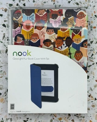 Nook GlowLight Plus Book Cover with Tab - Book Club Design - Brand New - Image 1 of 4