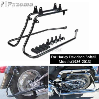Soporte de conversión de alforja de motocicleta para Harley Softail 86-13 Foto 1 de 4