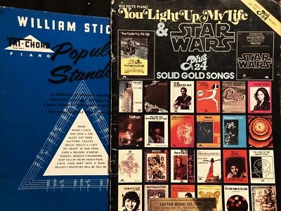 Piano Beginner  Song Books Star Wars Solid Gold, Pop Standard Music PET RESCUE - Image 1 of 4