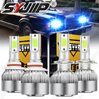 For Lincoln Town Car 2003-2011 4X Front LED Headlight Hi/Lo Beam 8000K Bulbs Kit