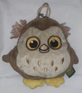 Wild Republic Owl Coin Purse Stuffed Animal Clasp Soft Plush with Strap - Picture 1 of 4