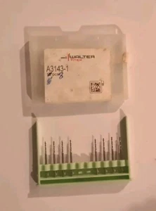 walter titex 1.0 mm A3143 pack of 8 HSS-E Micro drill bits - Picture 1 of 3