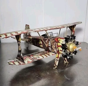 Vintage Qualität Made MUG ROOT BEER Handarbeit Aluminium Dose Flugzeug/Bi-Plane 13" - Bild 1 von 16