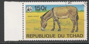 Chad #371 (A103) en muy buen estado usado - 1979 150fr Emblema del Fondo Mundial para la Naturaleza y As Silvestre - Imagen 1 de 1