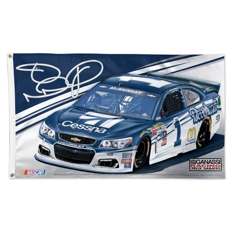 Jamie McMurray 2016 Wincraft #1 Cessna/Beechcraft 3 x 5 Flag FREE SHIP Cover
