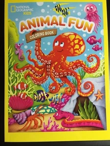 ANIMAL FUN COLORING BOOK NATIONAL GEOGRAPHIC KIDS BRAND NEW SEA CREATURES COVER - Imagen 1 de 2