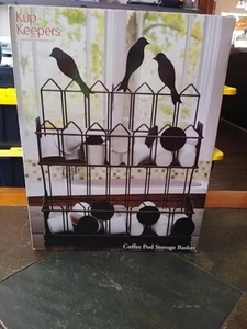 Cup Keepers Coffee Pod Storage Basket With Crows - Picture 1 of 6