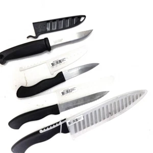 4 Pcs Rapala and Assorted Knife Set, Stainless Steel w/ Blade Covers - Picture 1 of 4
