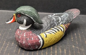 Vintage Jules A Bouillet 7" Shaker Prairie Resina Drake Duck 1989 Esca - Foto 1 di 8