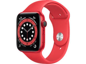Apple Watch Series 6 (PRODUCT)RED, GPS+CELL, 44 mm, Caja de aluminio en rojo, Co - Imagen 1 de 8