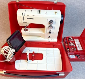 Máquina de coser Bernina 830 Record de colección + estuche/pedal solo para piezas o reparaciones - Imagen 1 de 24
