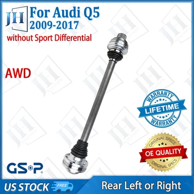 OE Rear Left/Right CV Axle Shaft for 2009-2017 Audi Q5 A6 A8 A7 Quattro SQ5 AWD - Image 1 of 4