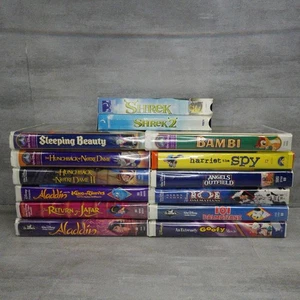 Disney VHS Lot of 14 Kids Bundle Aladdin 101 Dalmatians Hunchback of Notre Dame - Bild 1 von 9