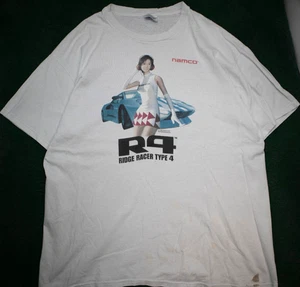 Vintage Ridge Racer Type 4 Reiko Nagase T-Shirt Herren XL 1998 Game Namco weiß - Bild 1 von 9