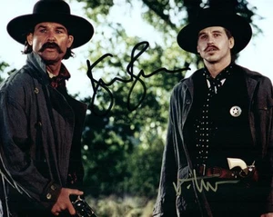 Val Kilmer Kurt Russell signed 8x10 Photo autographed picture nice looking w/COA - Picture 1 of 1