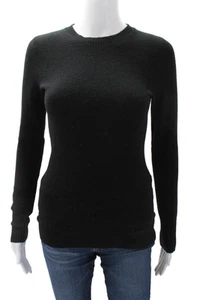 Christopher Fischer Womens Cashmere Long Sleeve Round Neck Swearer Black Size S - Picture 1 of 6
