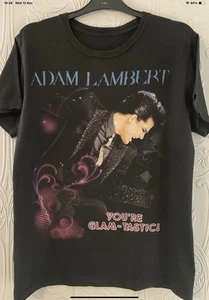 Adam Lambert - “You’re Glam-Tastic!” - Black Shirt- M- Tultex - Picture 1 of 5