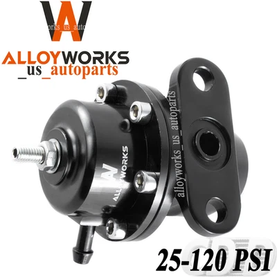 Regulador de presión de combustible ajustable 25-120 PSI Fit Honda Acura Civic B18 1000 HP Foto 1 de 4